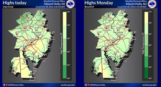Spring-like spike in temperatures for N.J. begins today. Here’s how warm it could get.