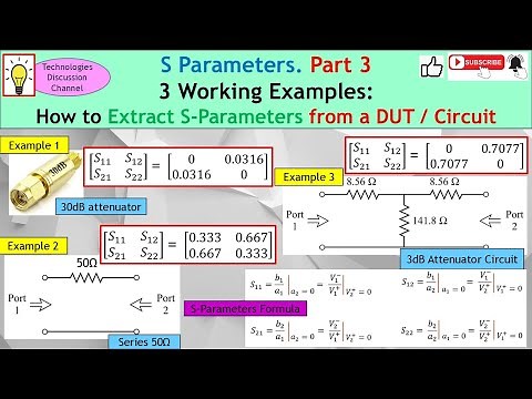 S-Parameters #3. How to Obtain Scattering Matrix (S11, S12, S21, S22) from DUT / Microwave Circuit.