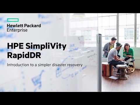 HPE SimpliVity RapidDR Introduction