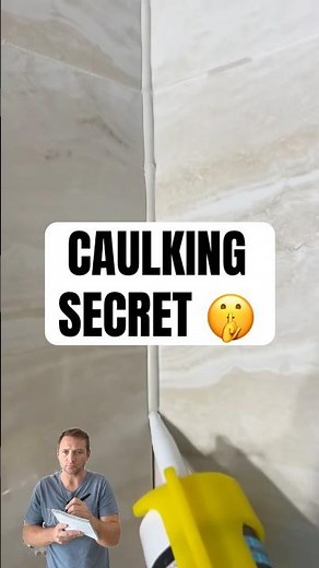 This Caulking Method Blew My Mind #diy #construction #trick