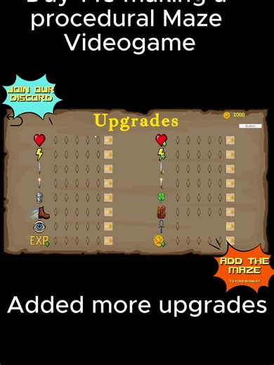 Day 143 making a procedural maze videogame. Add the maze to your wishlist.#indiegames #videogame #development #developer #procedural #adventure #indie