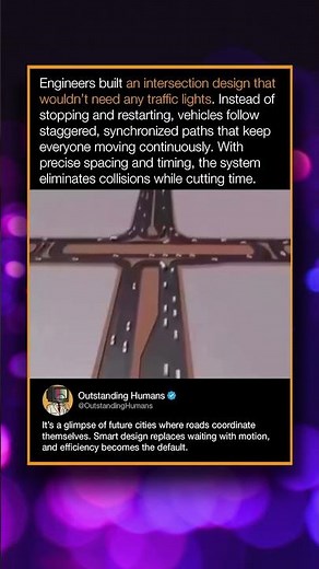 Engineers built an intersection design that wouldn't need any traffic lights.