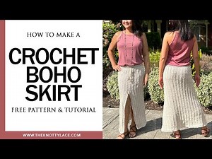 How to Crochet a Long Bohemian Skirt (Free Written Pattern in the link)