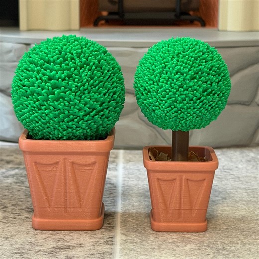 Mini Ball Topiary Bush With Pot | 1:6 Scale | Dollhouse Plant Miniverse Miniature Garden Decor - Etsy