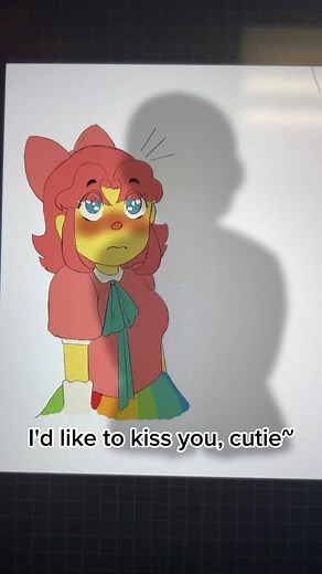 Because you guys REALLY wanted kisses from Millie 😂 (btw I didn't realize that Y/n was spelled backward until after I was done 😅)#welcomehome #welcomehomepuppetshow #welcomehomeoc