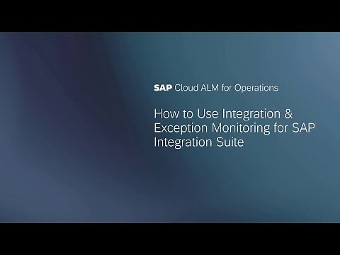 How to Use Integration & Exception Monitoring for SAP Integration Suite