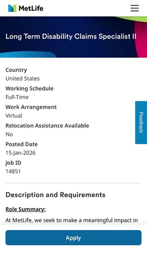 https://www.metlifecareers.com/en_US/ml/JobDetail/Long-Term-Disability-Claims-Specialist-II-3-30-26/14851?fbclid=IwdGRleAPXV2VleHRuA2FlbQIxMQBzcnRjBmFwcF9pZAo2NjI4NTY4Mzc5AAEeUWlZt7US-5BBTghUmySdTynVafO_w36aFWTS9sQRtlIQWJ1-8R7NyzNMjEo_aem_8MrxE2dh15e10J-F8r8Y_A