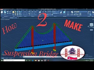 How to make suspension bridge in AutoCAD