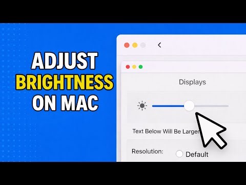 How To Adjust Brightness on Mac