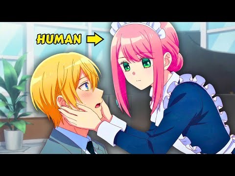 Terrifying boss falls madly in love with his robot maid who’s actually human | Anime Recap