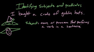 Subjects and predicates
