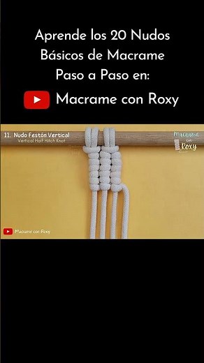 👆 TUTORIAL ✅ Los 20 NUDOS más usados de MACRAME (paso a paso) para PRINCIPIANTES