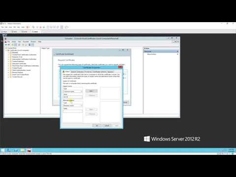 Install Certificate Services and export a SSL certificate in Windows Server 2012 R2 (for lab)