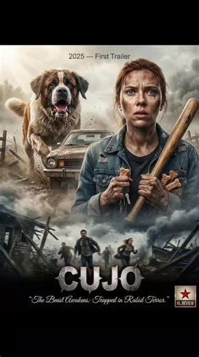 cine entretenimento on Instagram: "Cujo (2025) Primeiro Trailer Cujo (2025) - Primeiro Trailer Protagonizado por: Scarlett Johansson + Citação: "Não trancas o monstro lá fora... trancas-te a ti mesmo com ele." Em Cujo (2025), Scarlett Johansson interpreta Erin Mallory, uma mecânica mãe solteira numa cidade rural em declínio, a mal conseguir manter a sua vida e o seu filho jovem juntos. Quando o amado São Bernardo da cidade, Cujo, é mordido por um morcego raivoso durante uma onda de calor, a infe