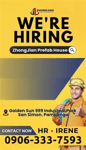 Join Our Prefab Housing Team in Pampanga!