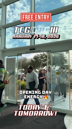 HOUSTON WE JUST OPENED AND IT’S ALREADY PACKED 🔥🔥 The energy is CRAZY in here and we’re going ALL THE WAY till 5PM today! Bring your binders, your trade heat, and your best pulls — this is the spot to be 📚💥 🎟 FREE ENTRY 🚗 FREE PARKING 🕙 Houston TCG Con III - Sat & Sun Open now – 5PM 📍 9700 BISSONNET ST If you’re a real collector, you NEED to be here 😮‍🔥 #houston #charliescollectibleshow #cardcollectors #cardcollecting #tcgcommunity | CCS Houston TX