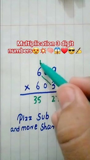 Multiplication Trick for 3 digit numbers 🤯💥❤✌ #maths #multiplication #mathstricks #multiply #foryou