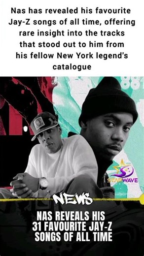 Nas Names His Favourite Jay-Z Songs Ever #trending #trendingnow #celebritynews #viral