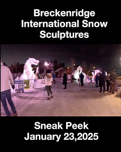 2.5K views · 80 reactions | Here’s a sneak peek of the Breckenridge International Snow Sculpture Championships! I stopped by yesterday evening and captured some footage of the artists adding the final touches to their incredible sculptures. | Michael J Bauer Photography | Facebook