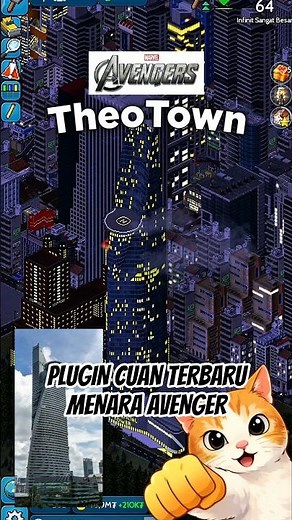 NEW PROFITABLE AVENGERS TOWER PLUGIN IN THEOTOWN! #shorts
