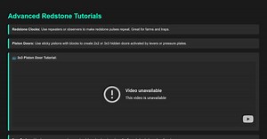 Advanced Redstone Tutorials