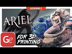 Ariel 3D Printing Figurine | Assembly by Gambody