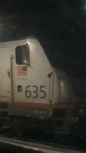 Riding Amtrak 40 to Washington DC!! (stopping in Washington with Amtrak 66 beside us!)