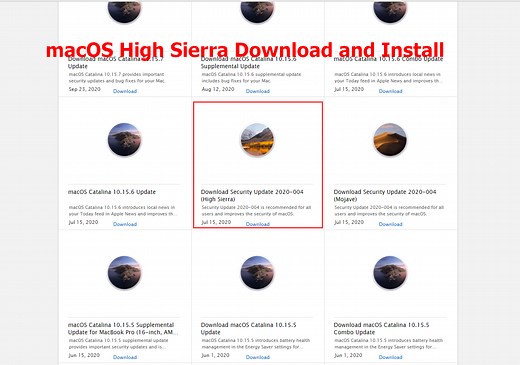 [2025 Guide] macOS High Sierra Download and Install