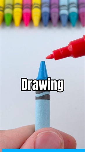 Drawing On The Tip Of A Crayon!
