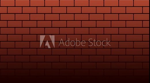 Brick wall texture animation. Brown brick wall background. Block brick wall pattern texture background. Cartoon red brick. 4K seamless loop animation