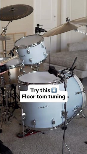 Floor tom tuning that actually works #drumtuning #drums #tutorial