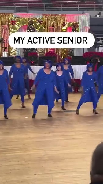 82K views · 5.2K reactions | I’m Loving This!!!! Age is just a number, and these seniors prove it in shades of blue – dancing through life with timeless grace #ForeverYoung Video credit: My Active Senior | And 5678 Line Dance | Facebook