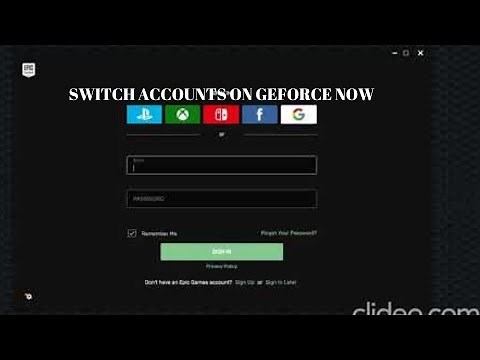 How to Switch Fortnite Accounts on Nvidia GEFORCE NOW