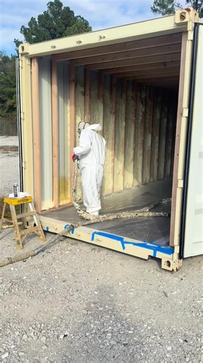 Closed cell spray foam is the gold standard for any container-based structure — offices, ADUs, restrooms, retail units, you name it. It bonds directly to the steel, completely seals out moisture, and… | Alex Perez