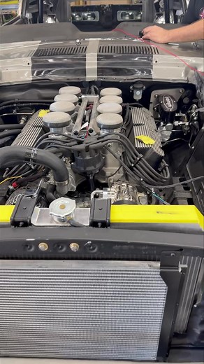 First start up! 427 small block with Borla 8 stack, Terminator fuel injection, JBA performance exhaust headers. | Unique Classic Collision Of Tulsa