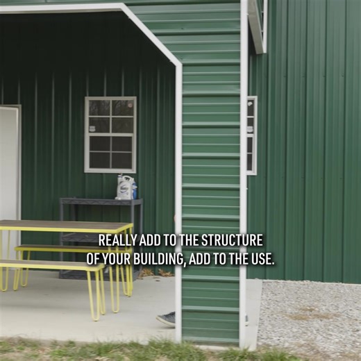 What's taking you so long to decide? Here's a quick tour to our upgraded Metal Building that you don't want to miss only here in Big Buildings Direct 😱 These colored screws are hot addition 🔥 Add this to your Bucket List and enjoy hanging out with your family and friends #metalbuildings #BigBuildingsDirect #bucketlist #aesthetics | Big Buildings Direct