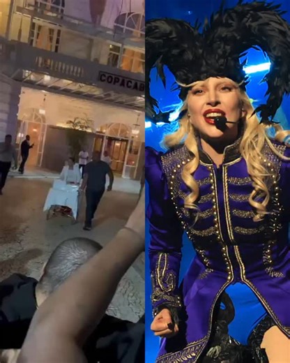 438K views · 700 reactions | Lady Gaga não botou a cara na janela – ainda! –, mas já serviu no delivery! Nesta quarta-feira (30), os fãs que acampam em frente ao Copacabana Palace foram surpreendidos com pizzas enviadas pela própria Mother Monster! A diva não apareceu na varanda, mas entregou carinho em fatias. Vovó sempre dizia pra conquistar pela barriga, não é? ❤️ (: @rdtgaga) | Hugo Gloss | Facebook