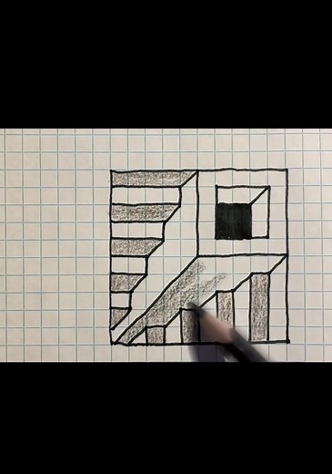 Drawing Tricks on Graph Paper | Easy 3D Paper Illusions