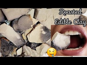 *Edible Roasted Clay*😌🪨 Clay Eating Asmr🤤 Natual Clay 😋 Crunchy Nakumatt Eating 😶‍🌫️Buttery Nakumatt