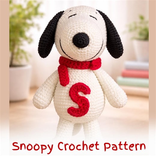 Snoopy Crochet Pattern PDF –snoopy Amigurumi Dog Plush Toy – Digital Download - Etsy