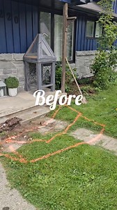 Creating custom concrete steps for front porch! Padraic upgraded his curb appeal with this stunning faux stone steps, adding his own personal touch to his home! We have a full video on this project on our YouTube channel that I will link in the comments below! 🪨 #custom #concrete #stonesteps #curbappeal #customsteps #home #design #artificialrock #fauxrock #fakerock #build #construction | Rockscapes