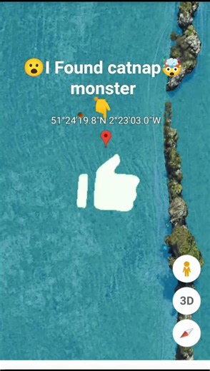 I Found catnap monster😨🧸 on Google maps and google earth 🌍 #short #viral #ACearth
