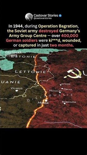 The Soviet Operation That Crushed 400,000 German Soldiers #shorts