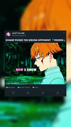 SCHARF PICKED THE WRONG OPPONENT 💀🔥『 FRIEREN 』