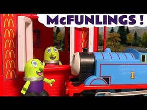 Funny Funlings McFunlings Start Work Story At The Drive Thru With Thomas And Friends