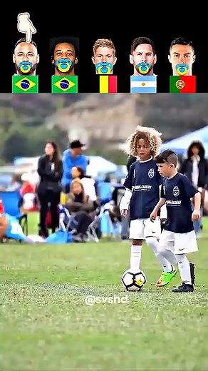 Ronaldo Jr VS Neymar Jr VS Messi Jr VS Marcelo VS De Bruyne Mini Football Stars | SVS HD