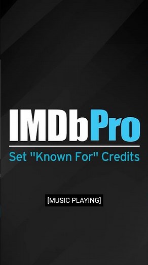 #IMDbPro Tutorial | How to Set Your “Known For” Credits #IMDb #Shorts