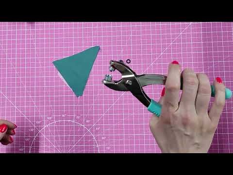 How to put in eyelets- Sewing tutorial