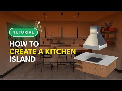 How to create a kitchen island | Tutorial | Planner 5D