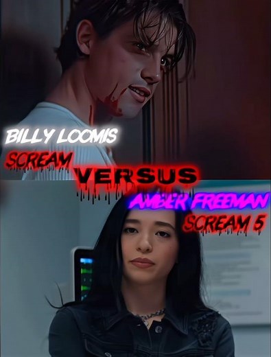 Billy Loomis VS Amber Freeman SCREAM 1 / SCREAM 5 #shorts #scream #edit #1v1 #ghostface #viral